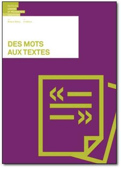Des Mots aux textes