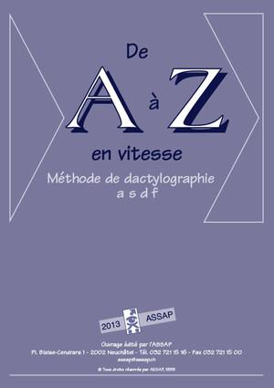 De A à Z en vitesse - Méthode de dactylographie a s d f