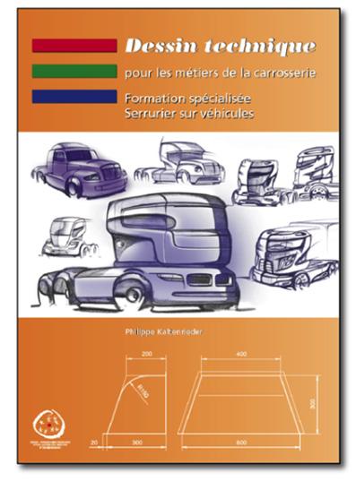 Dessin technique pour les métiers de la carrosserie, formation spécialisée, serrurier sur véhicule